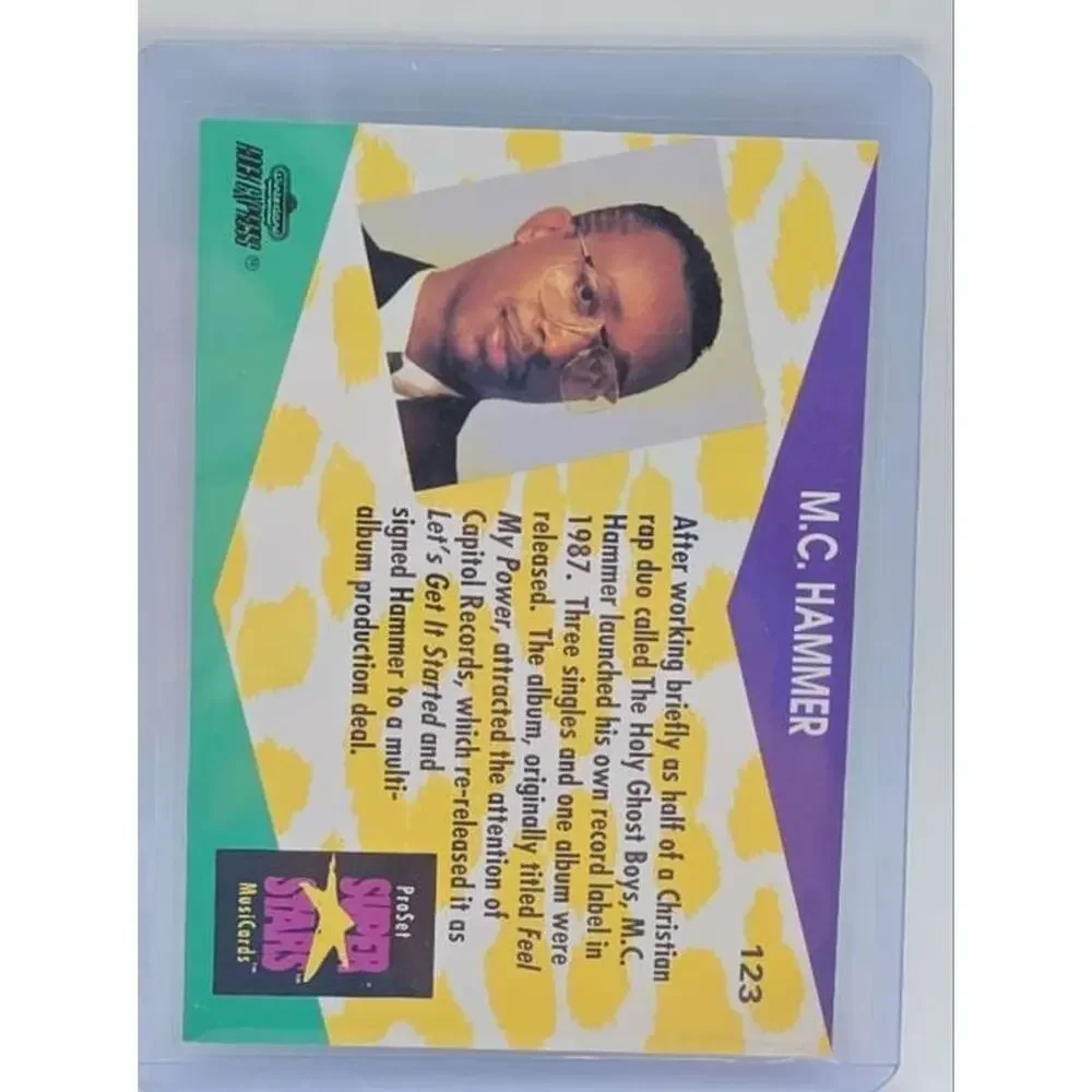 1991 Pro Set Yo! MTV Raps #54 M.C. Hammer Card